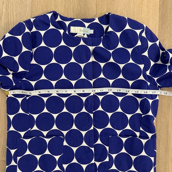Boden Blue and White Blazer with Geometric Design - Picture 7 of 8